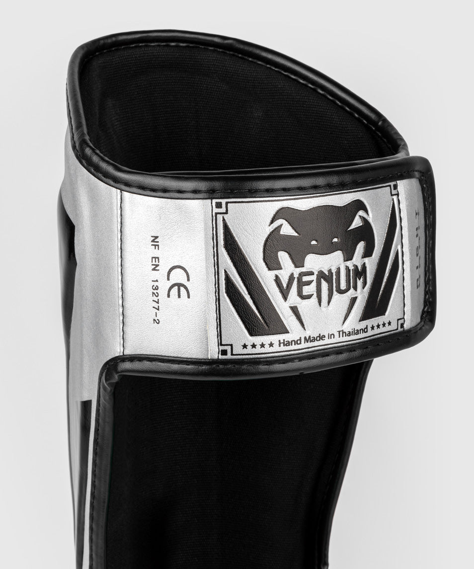Venum Scheenbeschermers Kickboks Elite - Zilver/Zwart