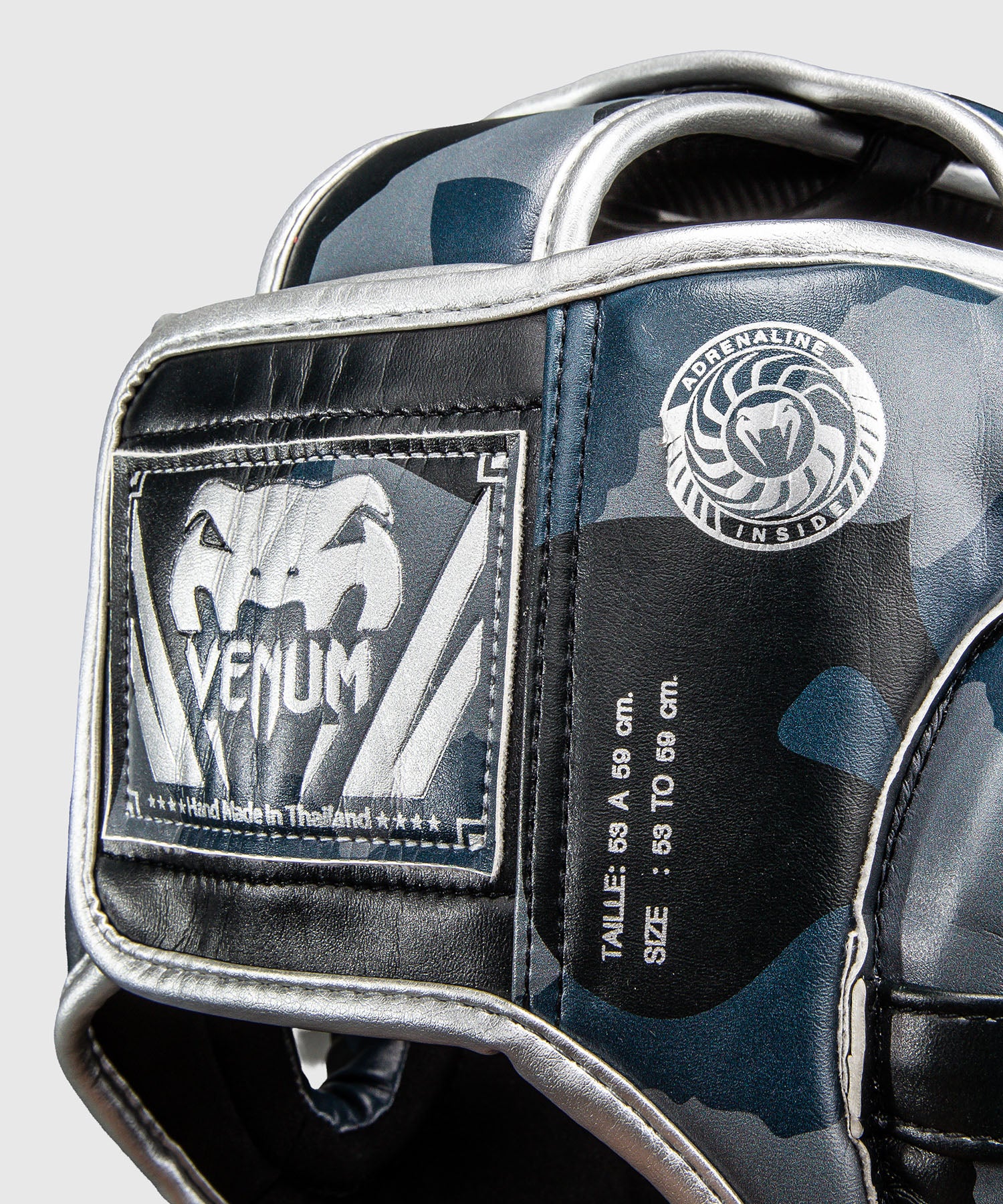 Chránič hlavy Venum Elite Camo – Tmavě modrý/Modrý