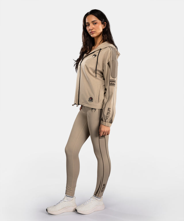 Hoodie zippé Venum UFC Unity femme – Beige