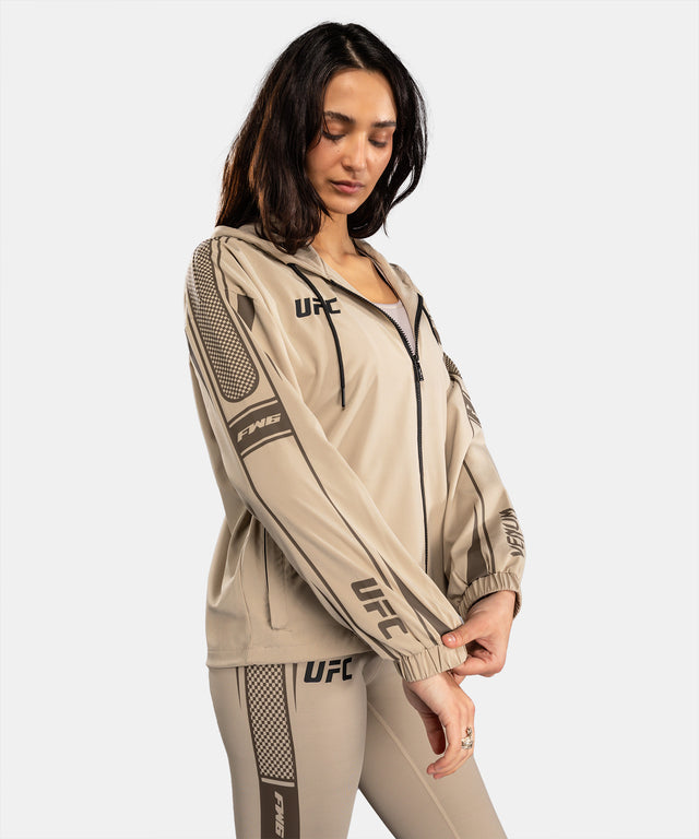 Hoodie zippé Venum UFC Unity femme – Beige