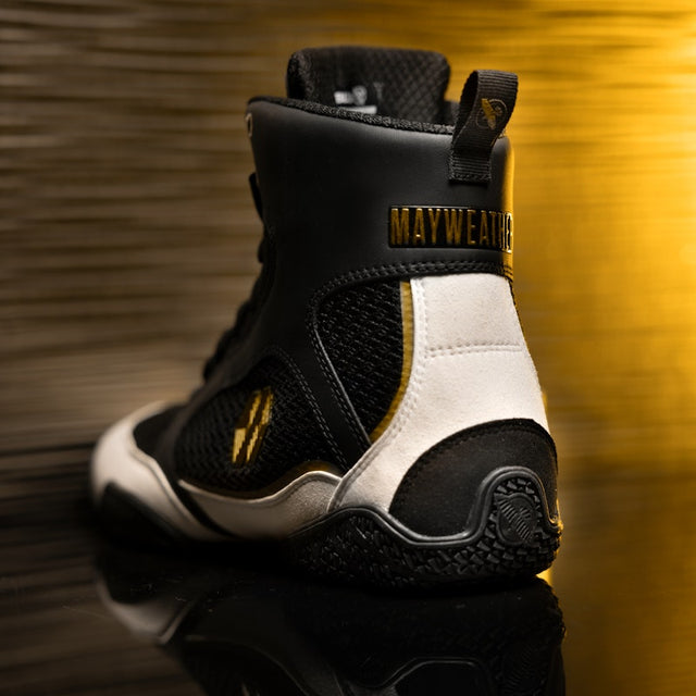 Chaussures de boxe Hayabusa x Mayweather Champ – Noir/Blanc