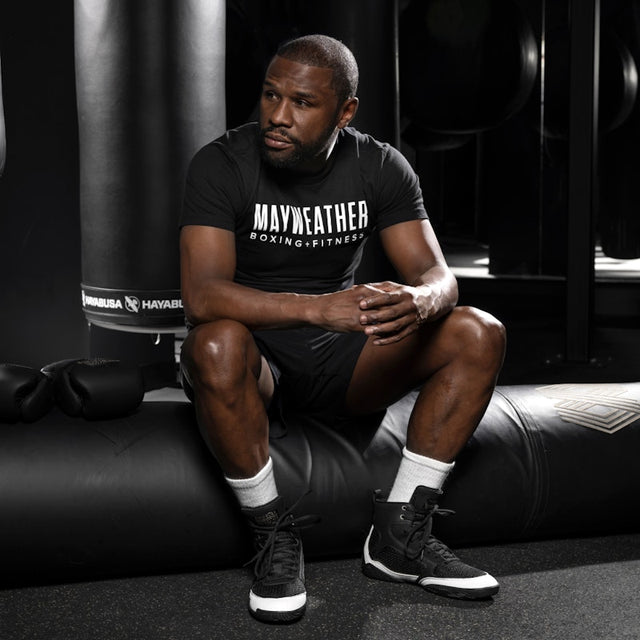 Chaussures de boxe Hayabusa x Mayweather Champ – Noir/Blanc