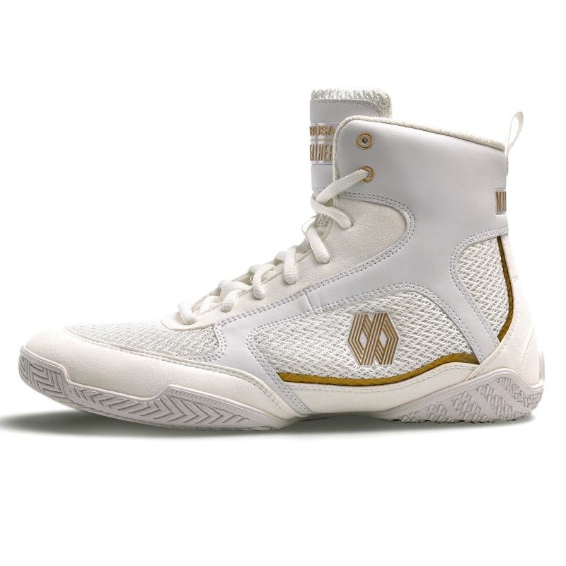 Botas de boxe Hayabusa x Mayweather Champ – Branco/Ouro