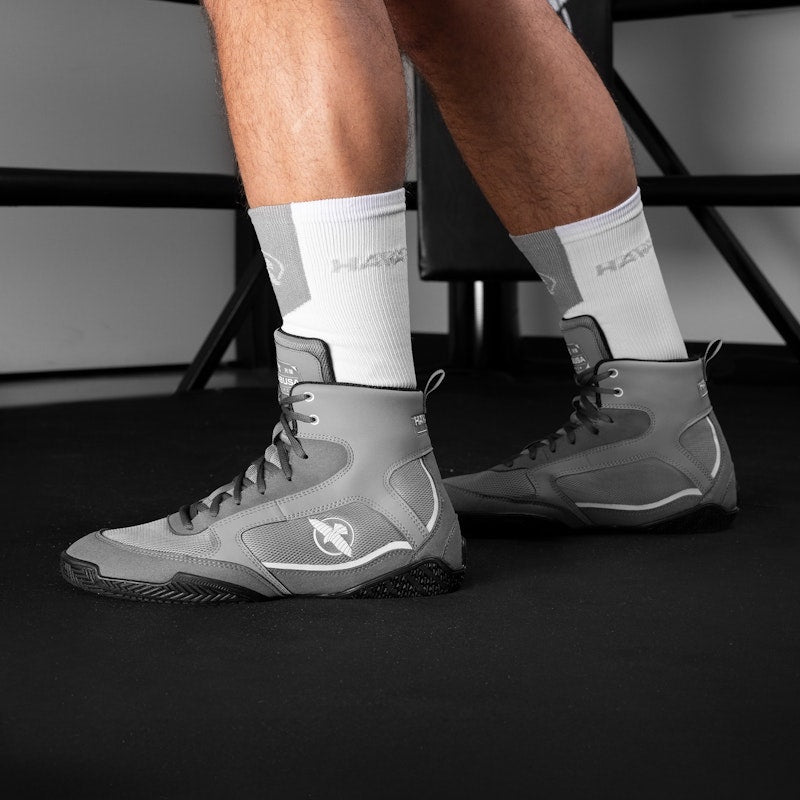 Botas de boxe Hayabusa Pro – Cinzento