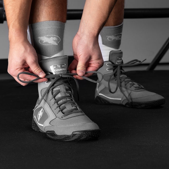 Botas de boxe Hayabusa Pro – Cinzento