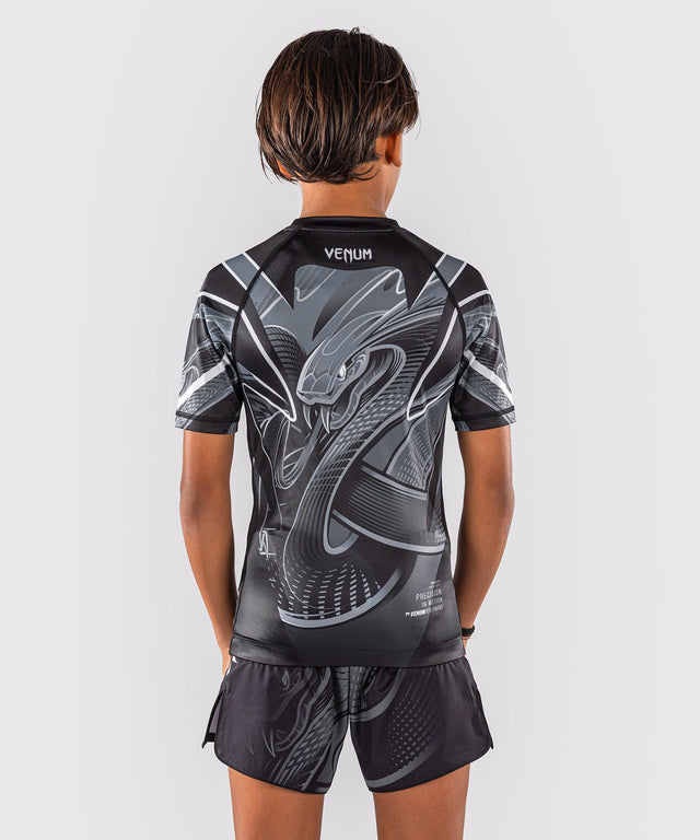Venum Rashguard Crimson Viper 2.0 Short Sleeve Kids – Black/Grey