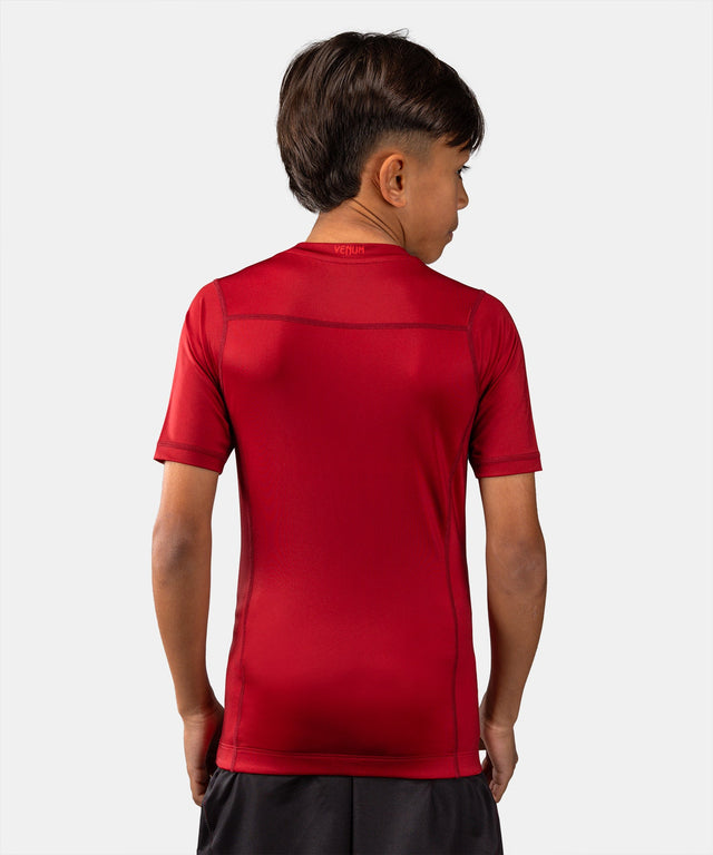 Venum Rashguard Attack Kurzarm Kinder – Schwarz/Rot