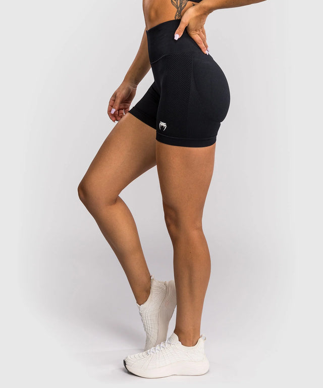 Pantaloncini a compressione Venum Sculpt da donna – Nero/Bianco
