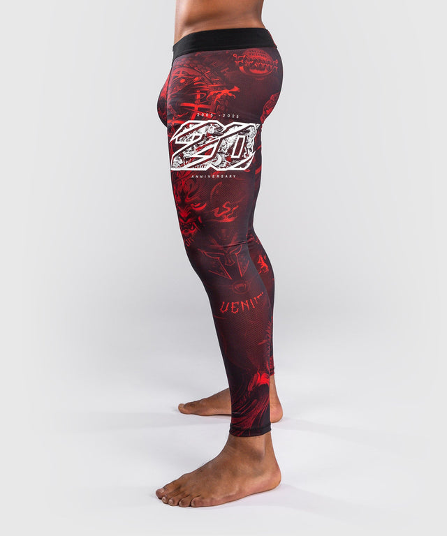 Shorts de compression Venum 20th Anniversary – Noir/Rouge
