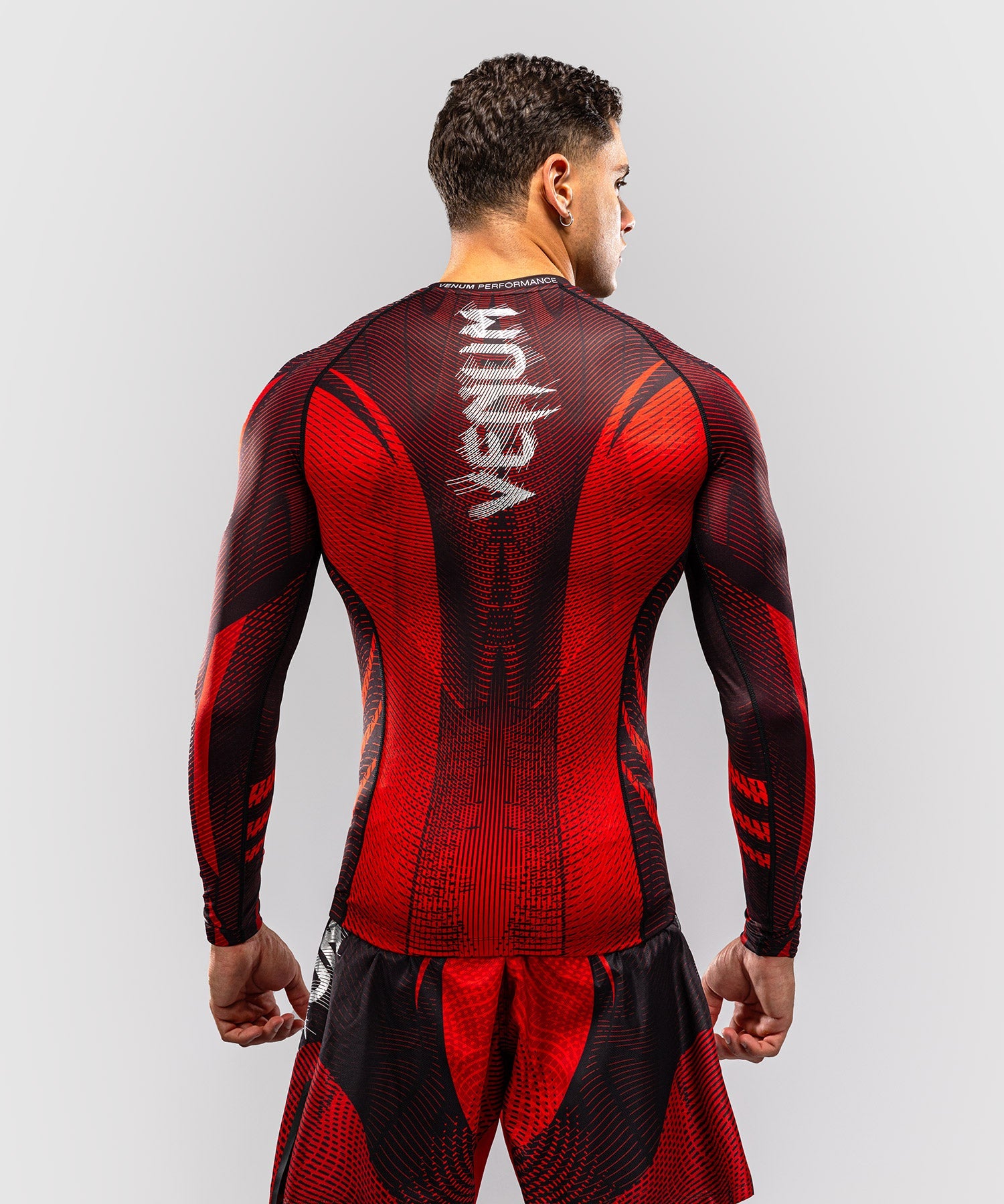 Venum Rashguard Galactic 3.0 Mâneci Lungi - Roșu/Argintiu