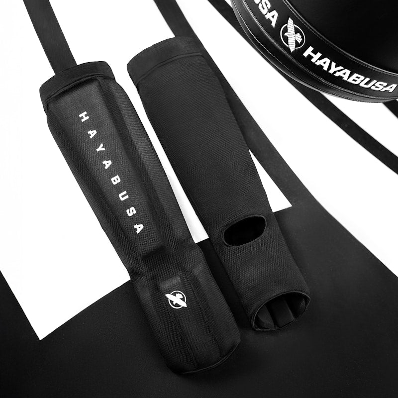 Espinilleras Hayabusa Core – Negro