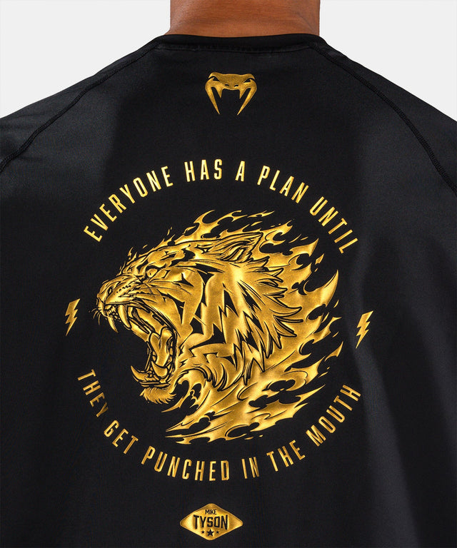 Tricou Venum x Mike Tyson Tiger Dry Tech – Negru/Auriu