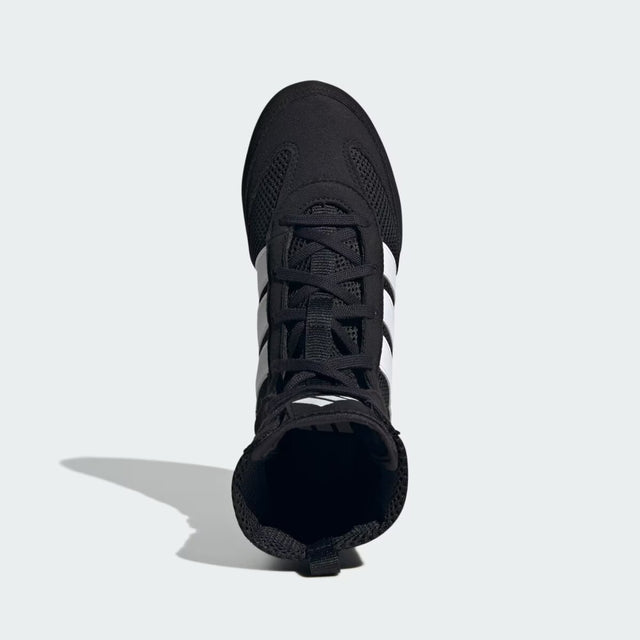 Chaussures de boxe Adidas Box Hog Classic enfant – Noir/Blanc