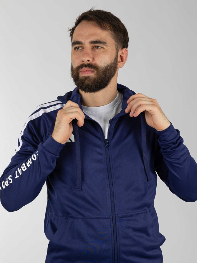 Casaco de treino Adidas Community Sports – Azul-escuro/Branco