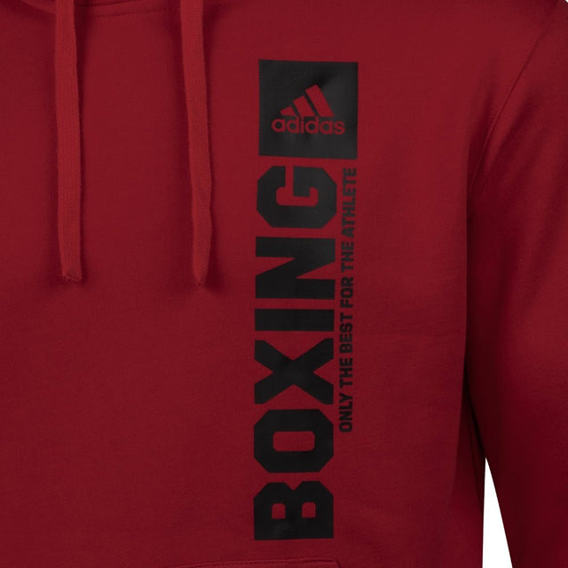 Adidas Hoodie Community Vertical Boxing – Rot/Schwarz