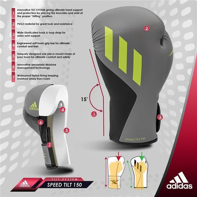 Adidas Boksehandsker Speed Tilt 150 – Rød/Sort
