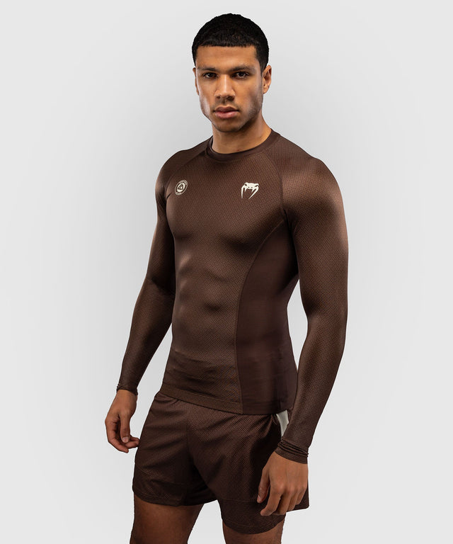 Venum Rashguard x Roger Gracie Academy Lange Ärmel – Dunkelbraun