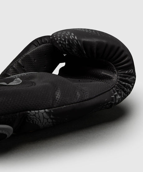 Luvas de boxe Venum Matupa – Preto/Cinzento/Ouro - velcro