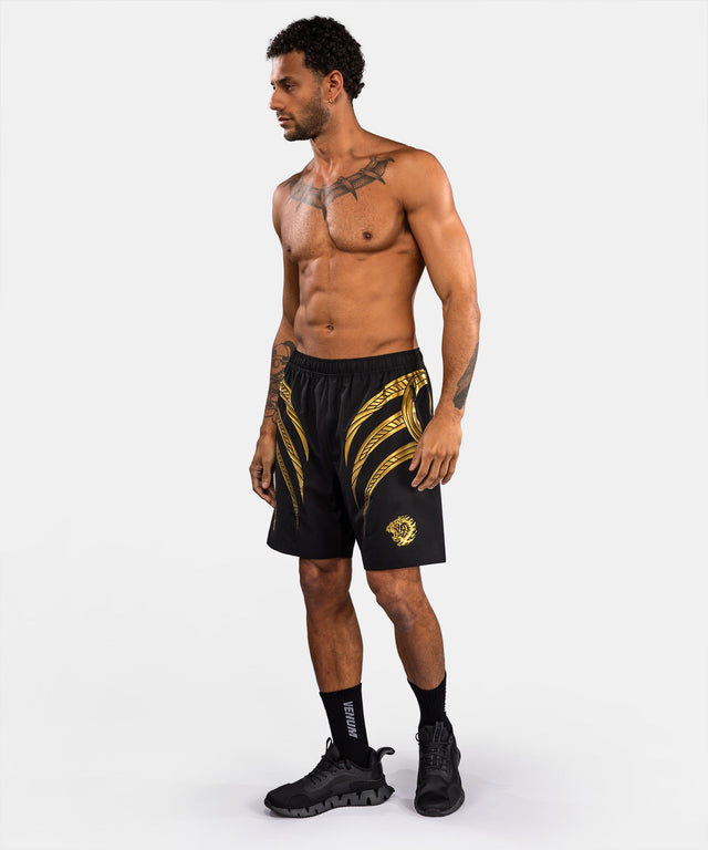 Shorts d'entraînement Venum x Mike Tyson Tiger – Noir/Or