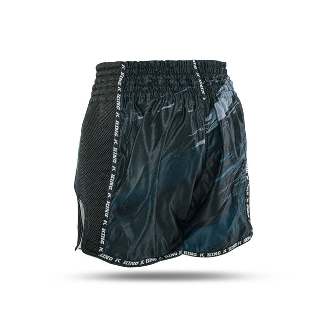 King Pro Boxing Kickboxing shorts Storm – Sort/Grå