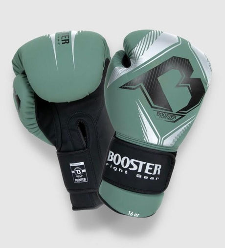 Luvas de boxe Booster Bangkok – Verde/Prata/Preto