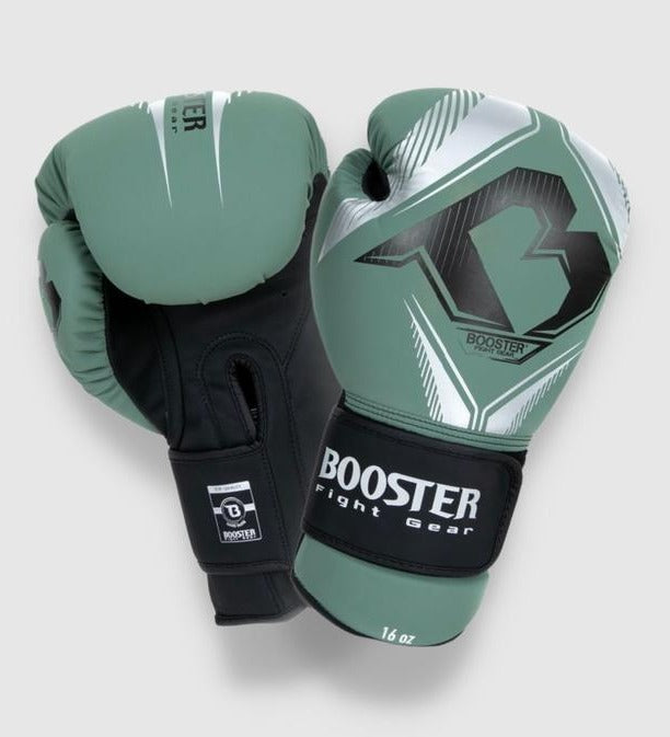 Guantoni da boxe Booster Bangkok – Verde/Argento/Nero