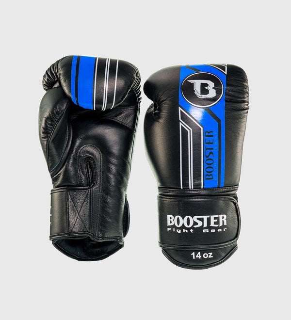 Gants de boxe Booster V9 – Noir/Bleu