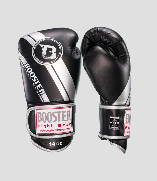 Booster Boxhandschuhe – Schwarz/Silber – Boxhandschuhe