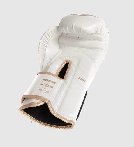 Luvas de boxe Booster Kickboks Elite Kids – Branco/Ouro