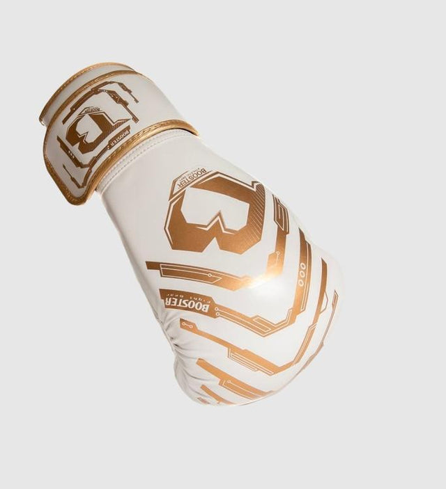 Gants de boxe Booster Kickboks Youth Elite Kids – Blanc/Or