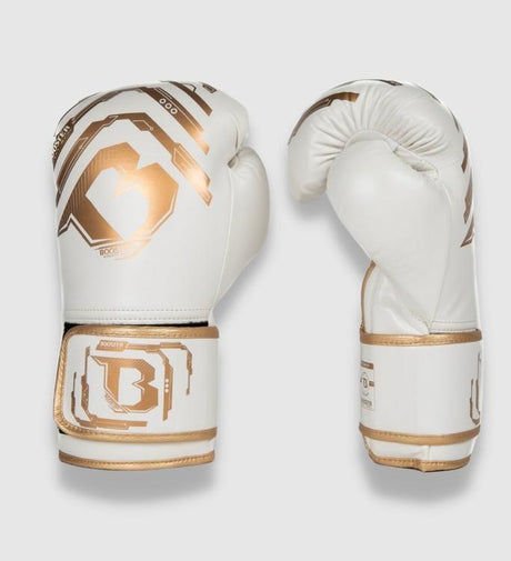 Luvas de boxe Booster Kickboks Elite Kids – Branco/Ouro