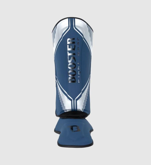 Tibiere Booster Kickboks Bangkok – Albastru/Argintiu/Negru – Tibiere