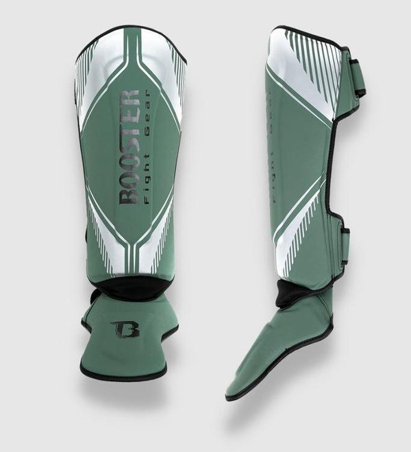 Protège-tibias Booster Bangkok – Vert/Argent/Noir