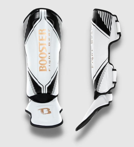 Booster Shin guards Bangkok – White/Black/Gold – Shin guards
