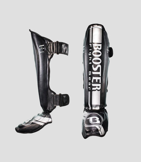 Booster Schienbeinschoner V3 – Schwarz/Silber – Schienbeinschoner