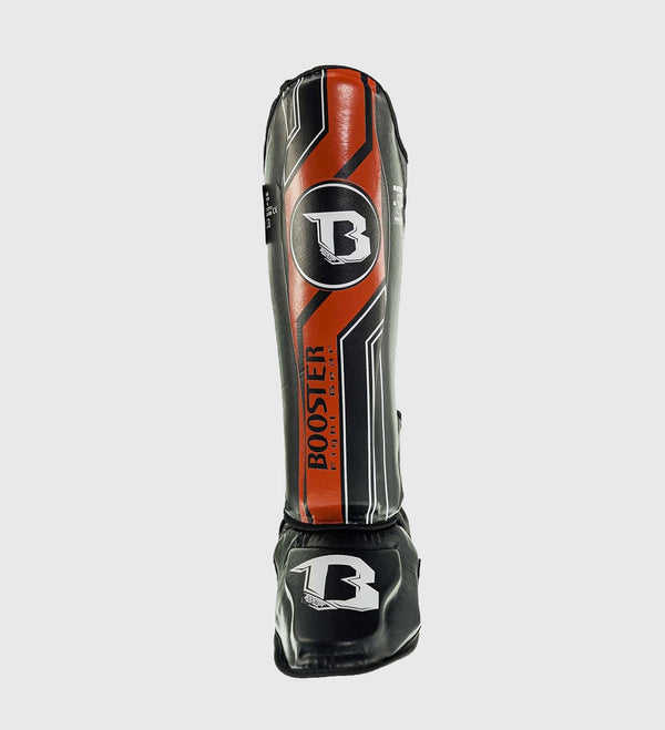 Espinilleras Booster V9 – Negro/Rojo