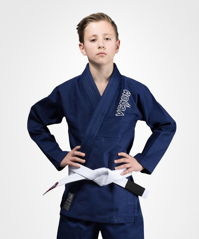 Venum BJJ-gi Contender Barn - Marinblå