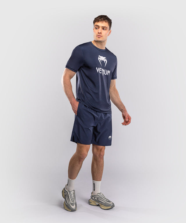 Venum T-Shirt Classic Dry Tech – Navy/White