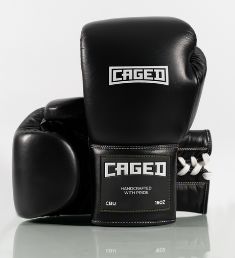 Boxerské rukavice Caged X Series – Černé/Bílé
