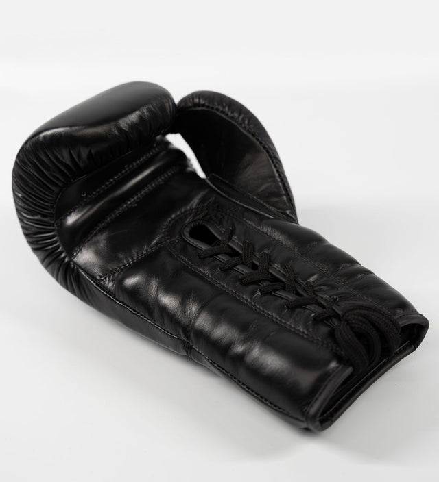 Caged Boksehandsker 'X Series' Snørebinding - Sort/Sort - Boksehandsker
