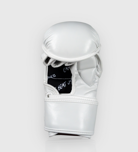MMA rukavice Caged X Series Sparring – Bílé/Bílé