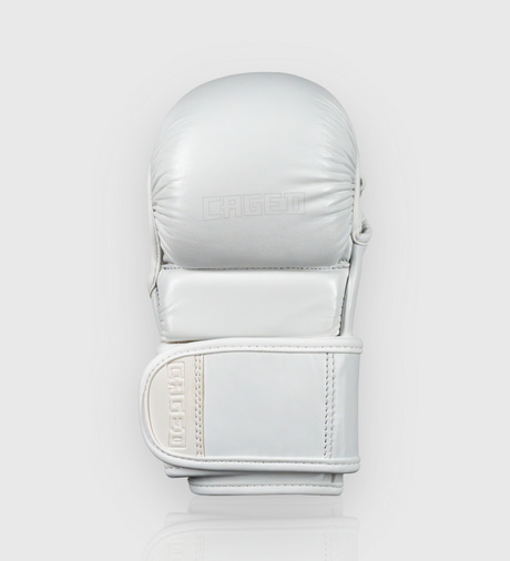 MMA rukavice Caged X Series Sparring – Bílé/Bílé
