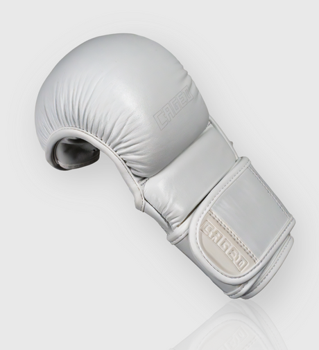 MMA rukavice Caged X Series Sparring – Bílé/Bílé