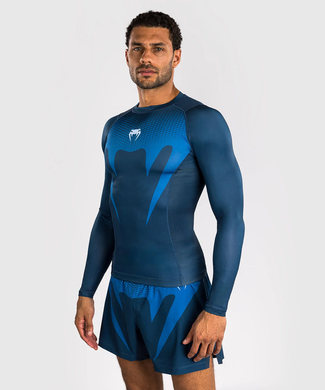 Rashguard Venum No Gi Maniche lunghe – Blu