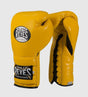 Guantoni da boxe Cleto Reyes con lacci – Giallo – Guantoni da boxe