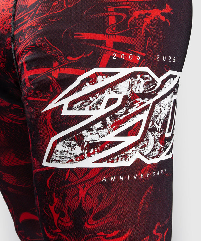 Shorts de compression Venum 20th Anniversary – Noir/Rouge
