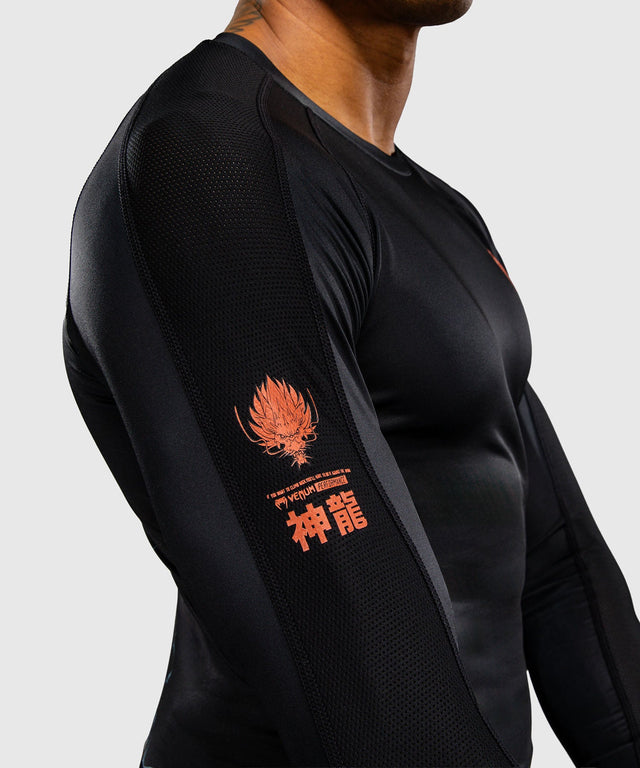 Rashguard Venum Thunder Dragon Maniche Lunghe – Nero/Grigio/Rame