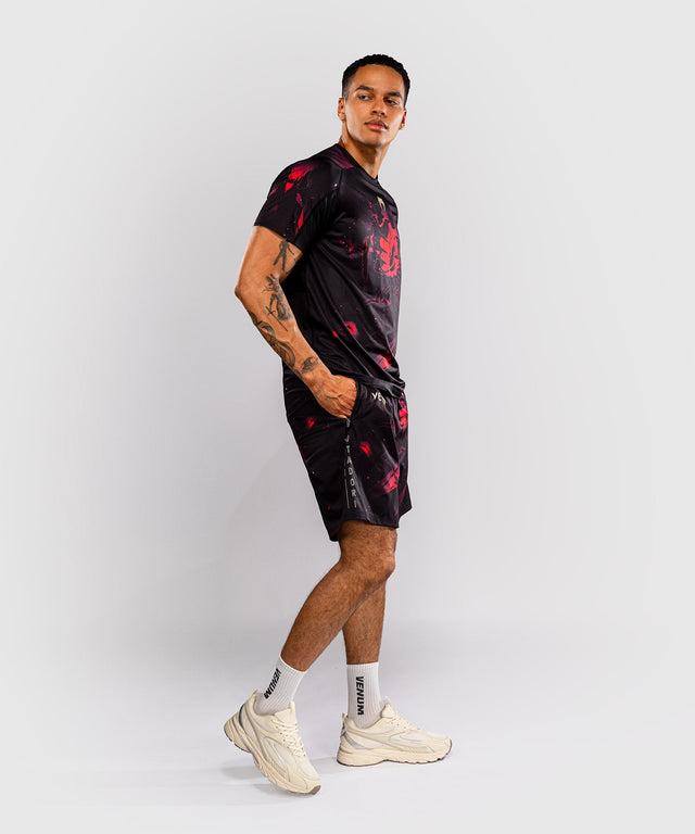 Venum T-Shirt Itadori Dry Tech – Schwarz/Rot