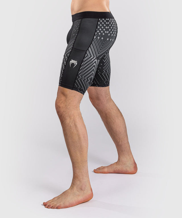 Shorts de compression Venum Midnight Fury – Noir/Gris/Argent
