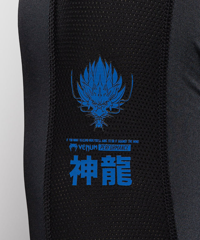 Rashguard Venum Thunder Dragon Maniche Lunghe – Nero/Blu Reale